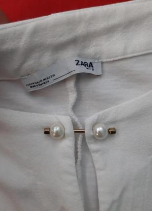 Zara блуза с ожерельем8 фото