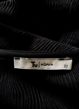 Текстурированная черная базовая блуза tu 22 uk4 фото