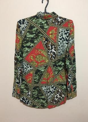 Блузка asos baroque scarf print shirt