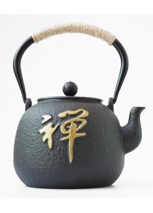 Чайник чавунний тецубін із ситом "дзен" 1200мл1 фото