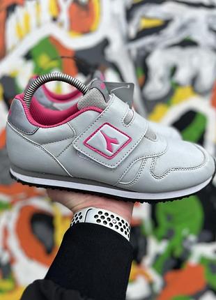 Diadora кроссовки 38 размер серые оригинал на липучке