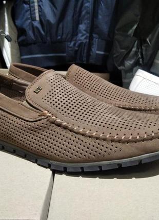 Мужская кожаная обувь мужские летнии мокасины