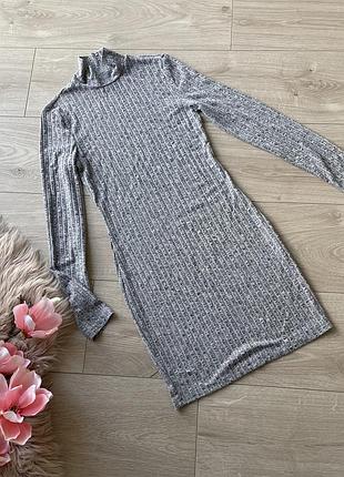 Классное платье shein в рубчик