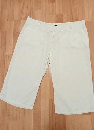 Бриджи шорты лён/вискоза f&f р.20.