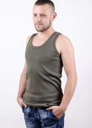 Майка білизна біла, сіра, хакі однотон