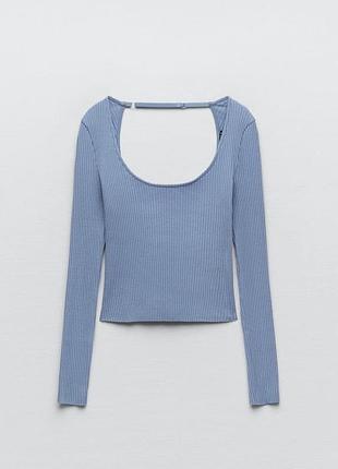 Лонглсов в рубчик zara