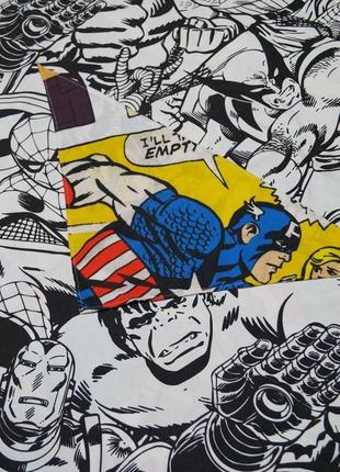 Кастомная бандана с принтом комикса марвел marvel comics капитан америка