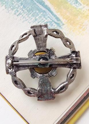 Винтажная брошь "кельтский крест"4 фото