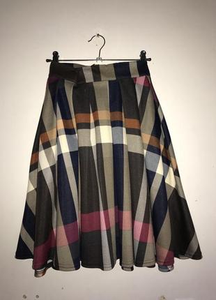 Спідниця від костюма в клітинку