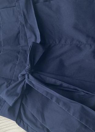 Короткие широкие классические шорты, высокая талия4 фото