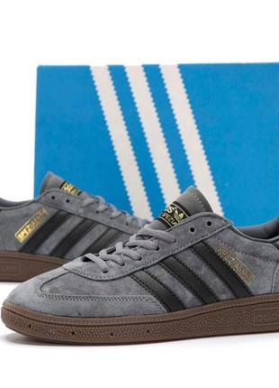 Замшеві кросівки adidas spezial grey2 фото