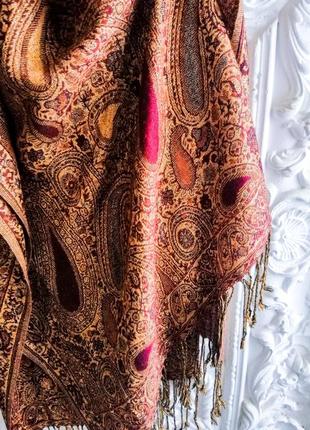 Пашмина шарф восточный шерсть с шелком ashma2 фото