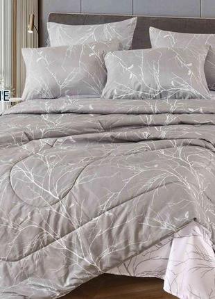 Шикарное постельное белье евро размер 200×230 сатин турция комплект постельного белья...