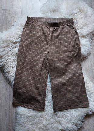 🪷💙🪷 стильные трикотажные кюлоты в клетку