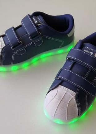 Кеды walkx kids с led-подсветкой1 фото