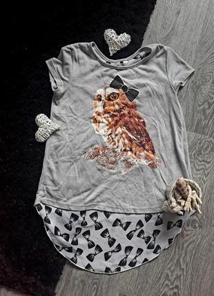 Симпатичная футболочка для девочки 8-10 лет