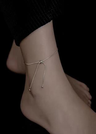 Изысканный браслет на ногу в стиле dior, тренд 2023