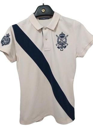 Ralph lauren sport m поло  бежевое с лого