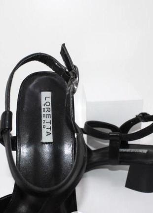 Черные женские босоножки на невысоком каблуке 5.5 см5 фото