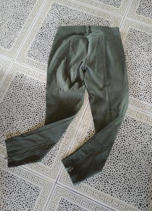 Женские брюки цвета хаки от benetton размер 446 фото