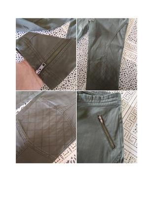 Женские брюки цвета хаки от benetton размер 448 фото