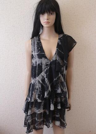 Сукня англійського бренду religion, чорно-сірого кольору.