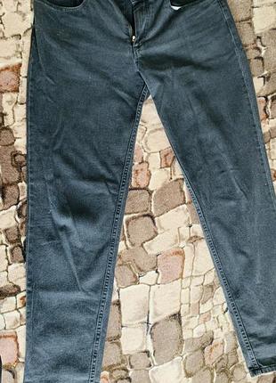 Джинсы staff черно-серые