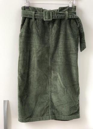 Вельветовая юбка меди1 фото