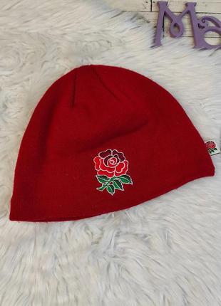 Жіноча зимова шапка canterbury червона на флісі розмір 56