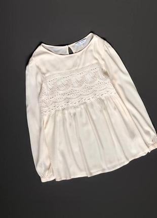 Красивая молочная блуза  next