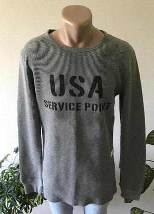 Лонгслив реглан свитшот  с надписью cedarwood state