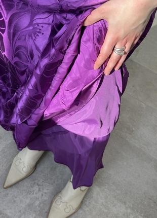 Роскошное винтажное шелковое длинное платье от monsoon8 фото