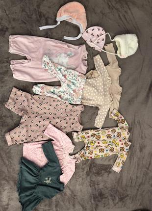 Речі на дівчинку від 0 до 3 місяців