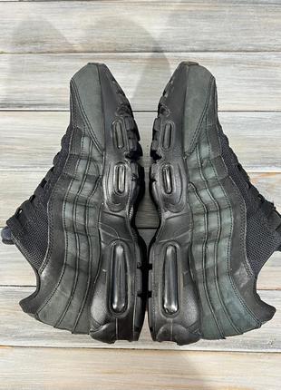 Nike air max 95&nbsp; black- wolf grey оригинальные кроссовки5 фото