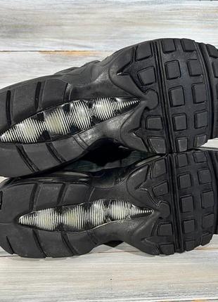 Nike air max 95&nbsp; black- wolf grey оригинальные кроссовки6 фото