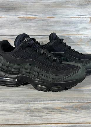 Nike air max 95&nbsp; black- wolf grey оригинальные кроссовки1 фото