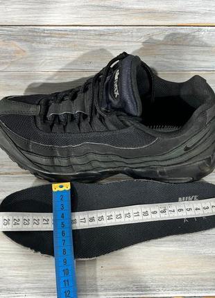 Nike air max 95&nbsp; black- wolf grey оригинальные кроссовки10 фото