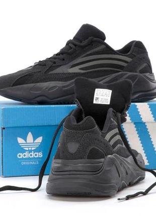 Мужские кроссовки adidas yeezy boost 700 v2 black 41-42-43-44-456 фото
