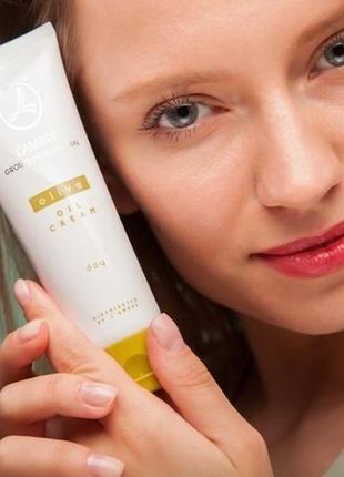 Крем денний зволожуючий olive oil day cream lambre, обсяг 80мл франція3 фото