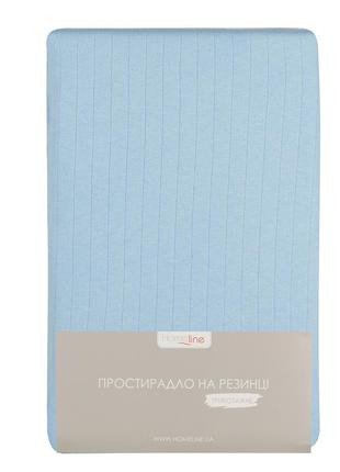 Простынь трикотажная на резинке home line (голубой) 200х200см 162651