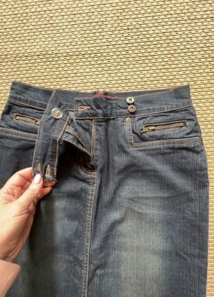 Спідниці джинсова денім міді2 фото