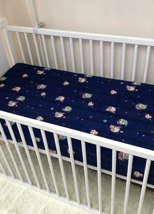 Матрац дитячий ортопедичний baby comfort соня no8 (120*60*8 см) корони сірі