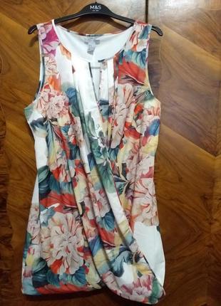 Платье на запах в цветочный принт h&amp;m