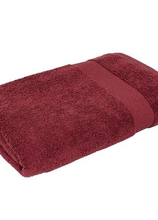 Махровое полотенце (бордовый) 70х140см 161679