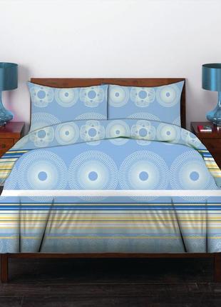 Полуторный комплект постельного белья home line "рондо" (голубой) 134701