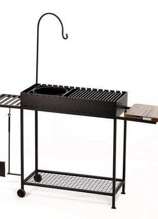 Мангал bona grill стационарный стандарт 800 +  комплект дополнений ll