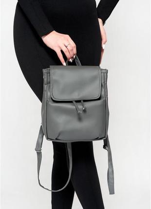 Жіночий рюкзак sambag loft mln графит4 фото