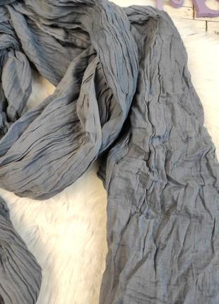 Женский шарф палатин серый 100х168 см3 фото