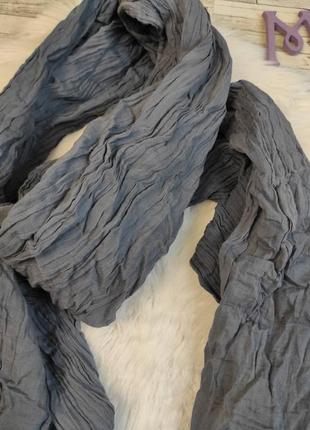 Женский шарф палатин серый 100х168 см4 фото