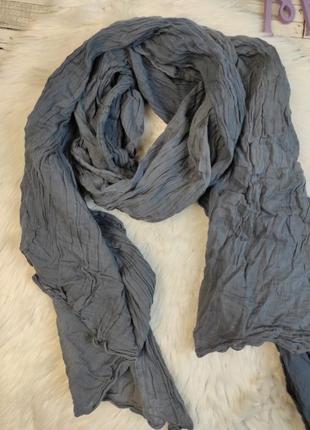 Женский шарф палатин серый 100х168 см2 фото